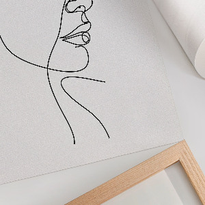 Art print Face contour