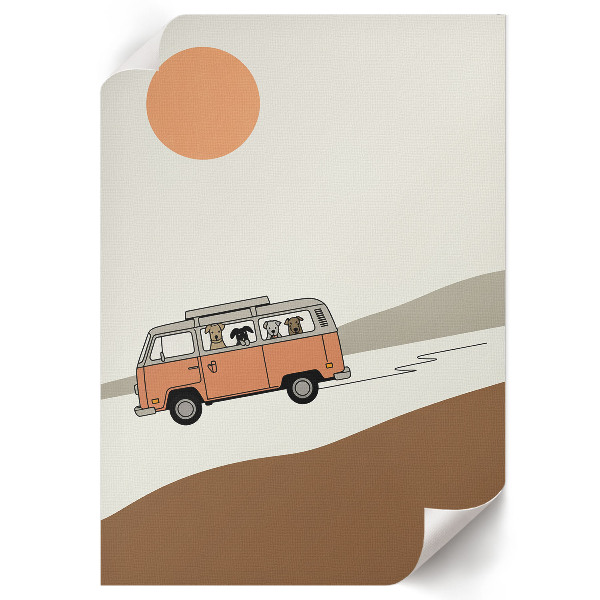 Decorative poster A joyful journey