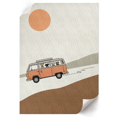 Decorative poster A joyful journey