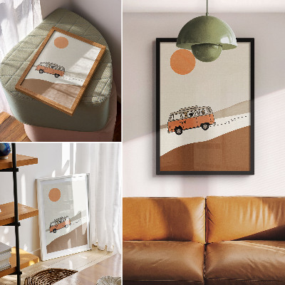 Decorative poster A joyful journey