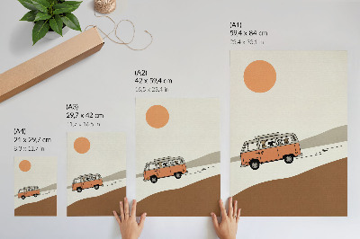 Decorative poster A joyful journey