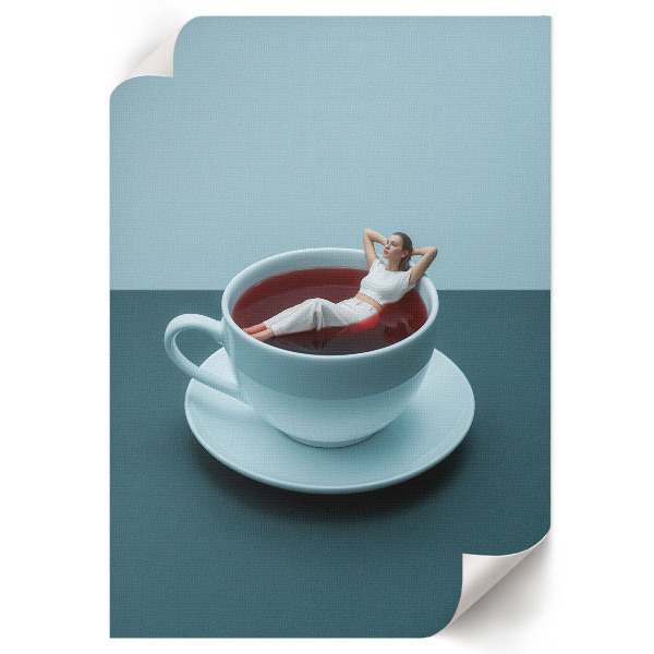 Poster of a coffee bath