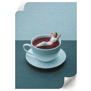 Poster of a coffee bath