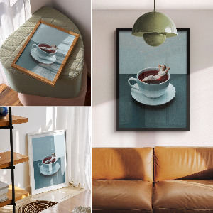 Poster of a coffee bath