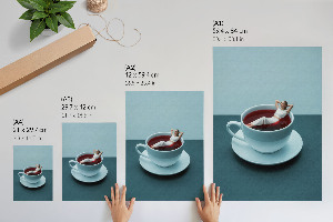 Poster of a coffee bath