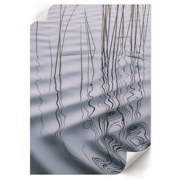 Wall print Waves on the lake