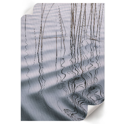Wall print Waves on the lake