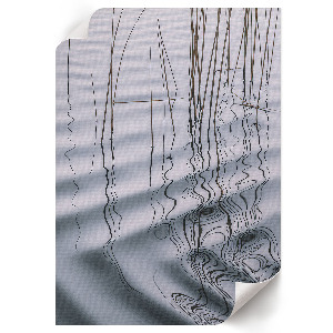 Wall print Waves on the lake