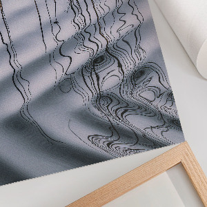 Wall print Waves on the lake