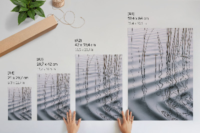 Wall print Waves on the lake