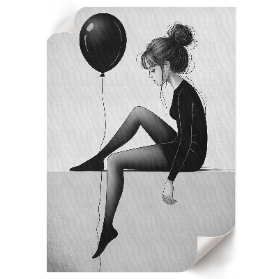 Poster Girl with a balloon