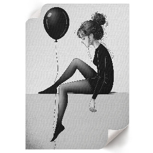 Poster Girl with a balloon