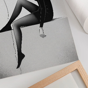 Poster Girl with a balloon