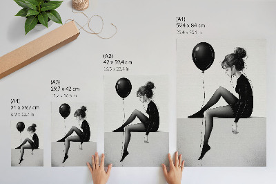 Poster Girl with a balloon