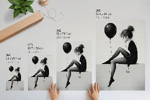 Poster Girl with a balloon