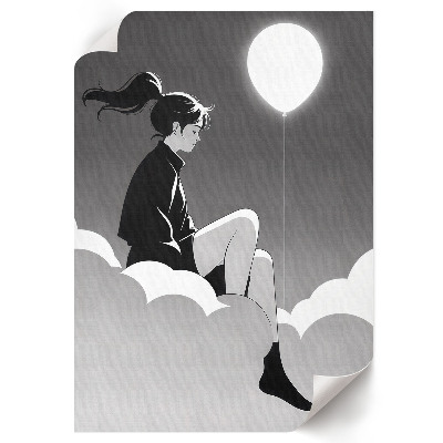 Wall art Girl and balloon