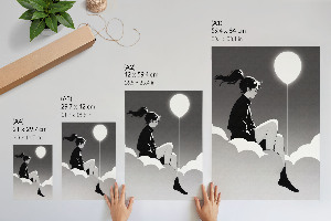 Wall art Girl and balloon