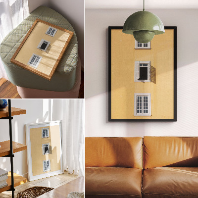 Wall art Yellow facade