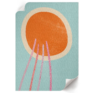 Wall print Colorful minimalism