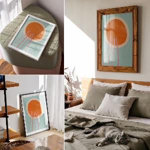 Wall print Colorful minimalism