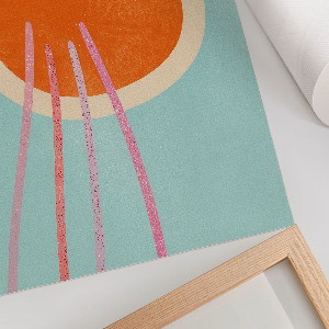 Wall print Colorful minimalism