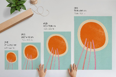 Wall print Colorful minimalism