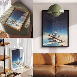 Wall print Cosmic reading