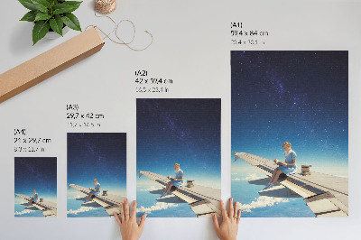 Wall print Cosmic reading