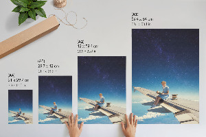 Wall print Cosmic reading