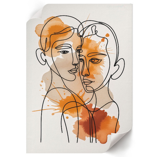 Wall print Abstract portrait