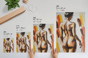 Art print of a painting of a woman