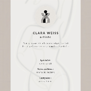 Decorative poster Female silhouette