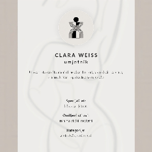 Decorative poster Female silhouette