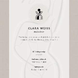 Decorative poster Female silhouette