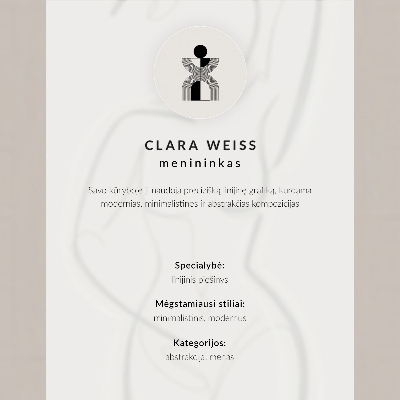 Decorative poster Female silhouette