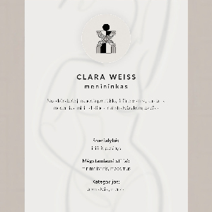 Decorative poster Female silhouette