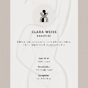 Decorative poster Female silhouette