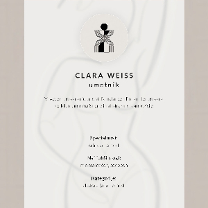 Decorative poster Female silhouette