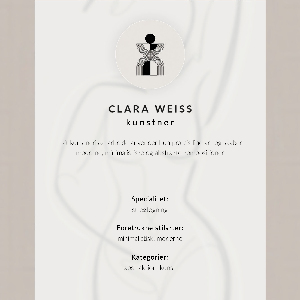 Decorative poster Female silhouette