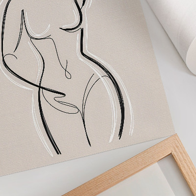 Decorative poster Female silhouette