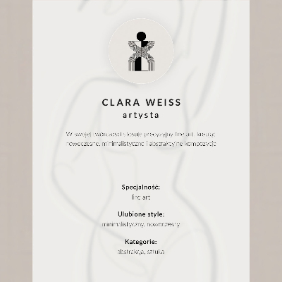 Decorative poster Female silhouette