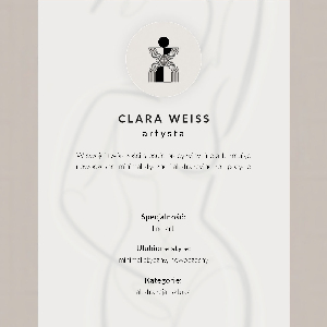 Decorative poster Female silhouette