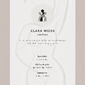 Decorative poster Female silhouette