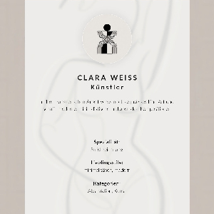 Decorative poster Female silhouette