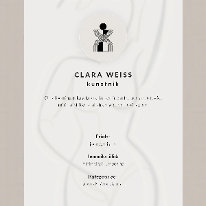 Decorative poster featuring a female silhouette