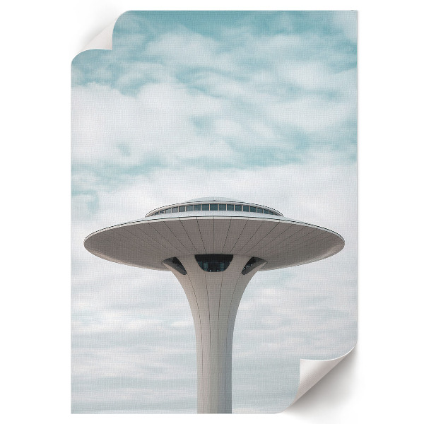 Art print depicting modern architecture