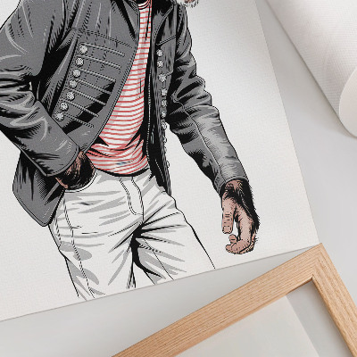 Wall art Chimpanzee in clothes