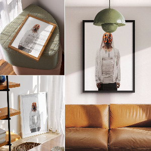 Art print Mysterious figure