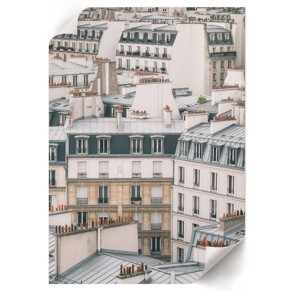 Wall art featuring urban rooftops