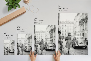 Decorative poster with a retro charm motif